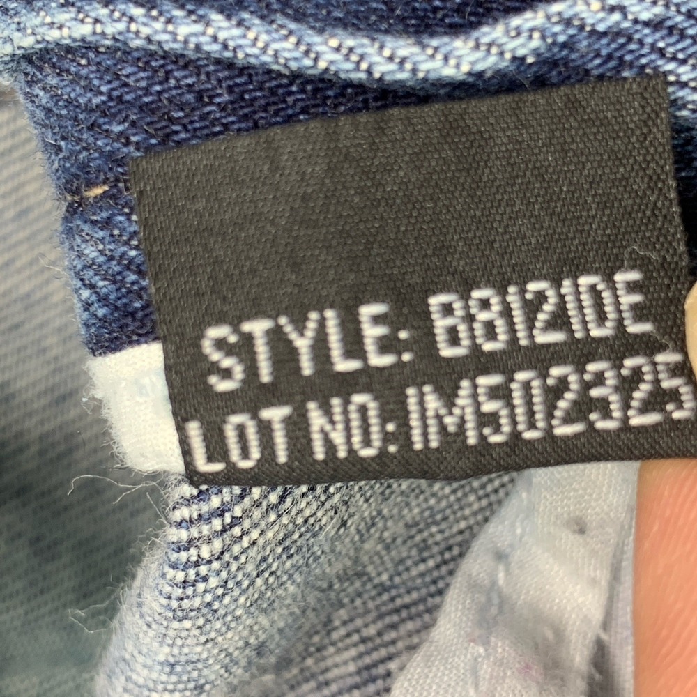 Bebe Women's Denim Blue Jeans Flare Mid Rise Size 28x31.5 - Picture 14 of 14